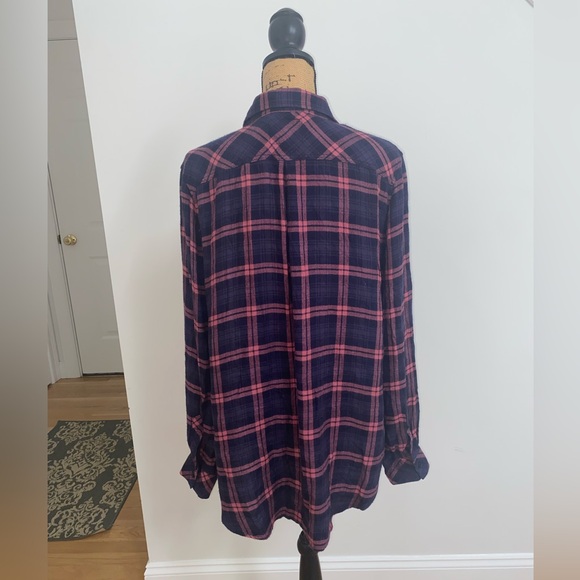 Rails Women’s Navy Mauve Hunter Button-Down Shirt Sz L - Picture 5 of 11